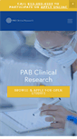 Mobile Screenshot of pabclinicalresearch.com
